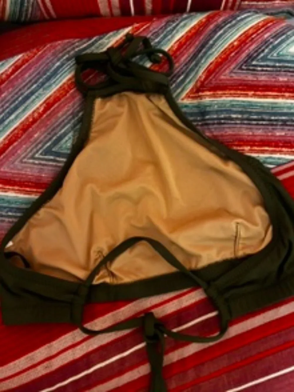 J.Crew Forrest Green Halter Swim Top, Size Small